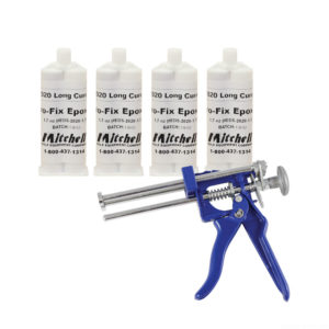 Mitchell Golf 1.7 Oz. Gun & (4) 2020 Long Cure Epoxy Kit